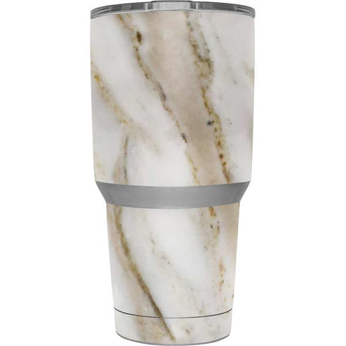Vanilla Marble Yeti 30oz Rambler Tumbler Skin