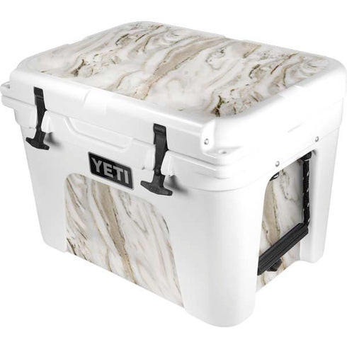 Vanilla Marble YETI Tundra 35 Hard Cooler Skin