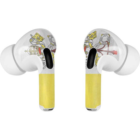 Vatican City Flag Distressed AirPods Pro 2nd Gen Skin