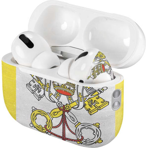 Vatican City Flag Distressed AirPods Pro 2nd Gen Skin