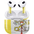 Vatican City Flag Distressed Apple AirPods (3rd Gen 2021) Skin