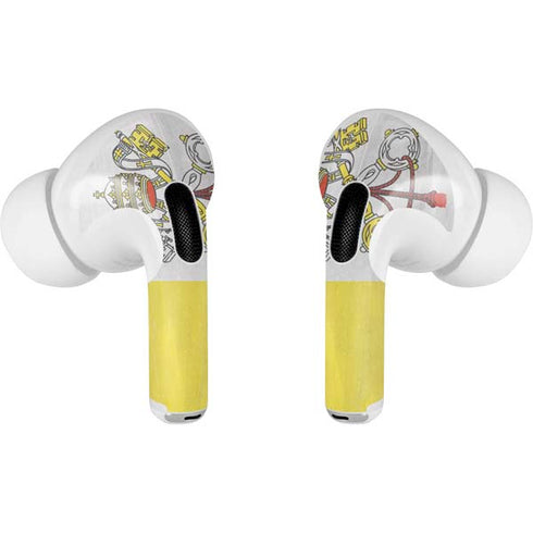 Vatican City Flag Distressed Apple AirPods Pro Skin