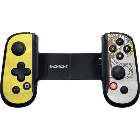 Vatican City Flag Distressed Backbone One for iPhone Game Controller Skin