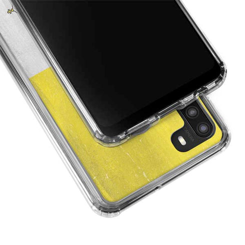 Vatican City Flag Distressed Galaxy A21 Clear Case