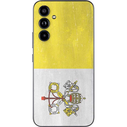 Vatican City Flag Distressed Galaxy A54 5G Skin