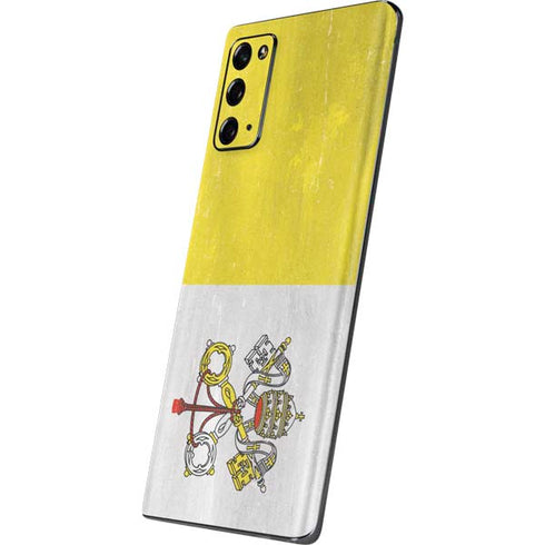 Vatican City Flag Distressed Galaxy Note20 5G Skin