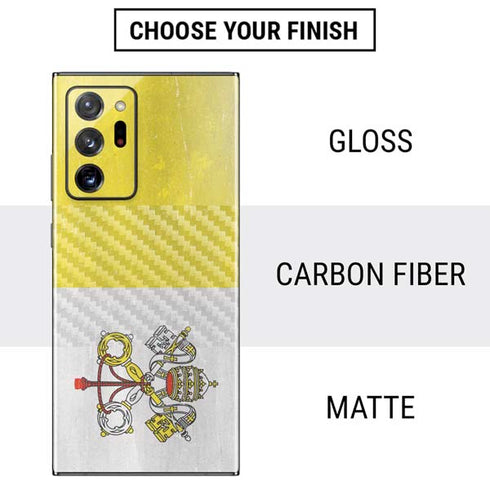 Vatican City Flag Distressed Galaxy Note20 Ultra 5G Skin