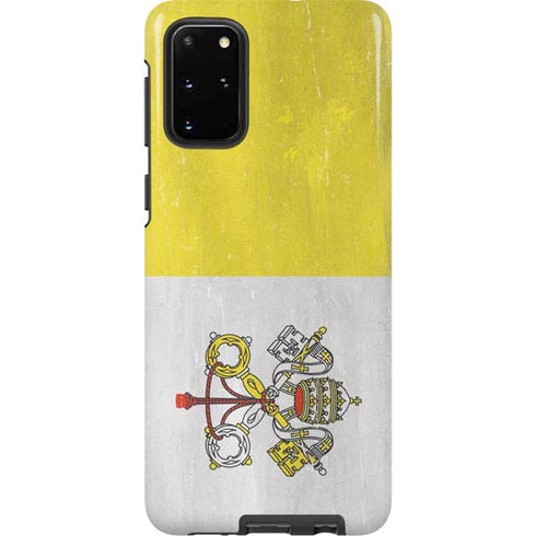 Vatican City Flag Distressed Galaxy S20 Plus Pro Case