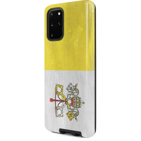 Vatican City Flag Distressed Galaxy S20 Plus Pro Case