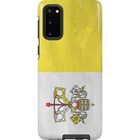 Vatican City Flag Distressed Galaxy S20 Pro Case