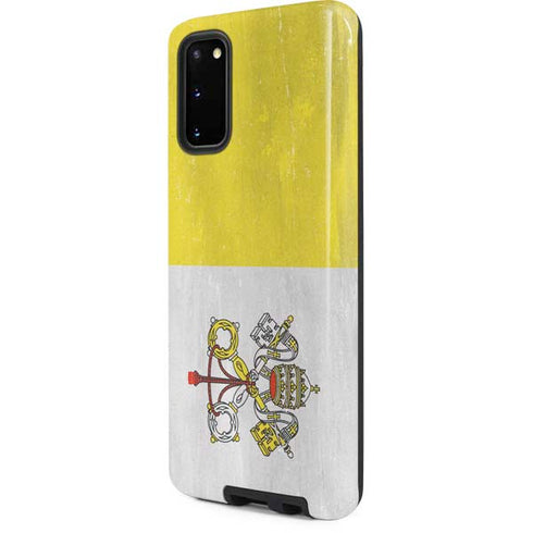 Vatican City Flag Distressed Galaxy S20 Pro Case