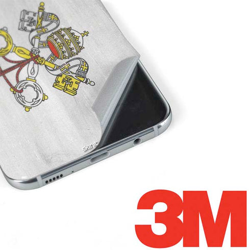 Vatican City Flag Distressed Galaxy S8 Skin