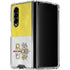Vatican City Flag Distressed Galaxy Z Fold4 5G Clear Case