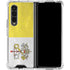 Vatican City Flag Distressed Galaxy Z Fold4 5G Clear Case