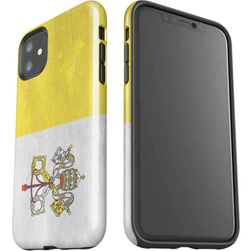 Vatican City Flag Distressed iPhone 11 Impact Case