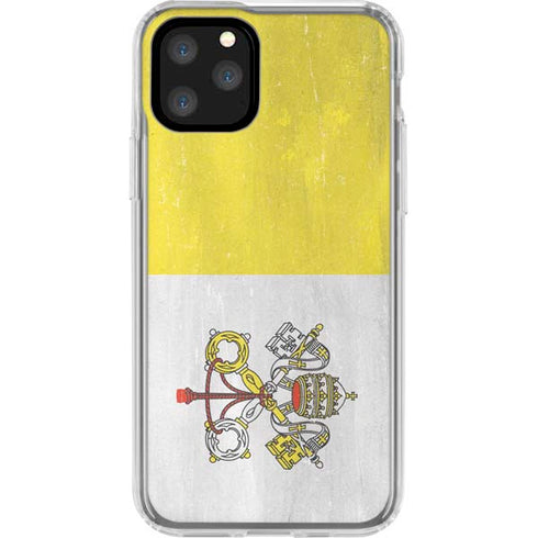 Vatican City Flag Distressed iPhone 11 Pro Clear Case