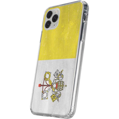 Vatican City Flag Distressed iPhone 11 Pro Clear Case
