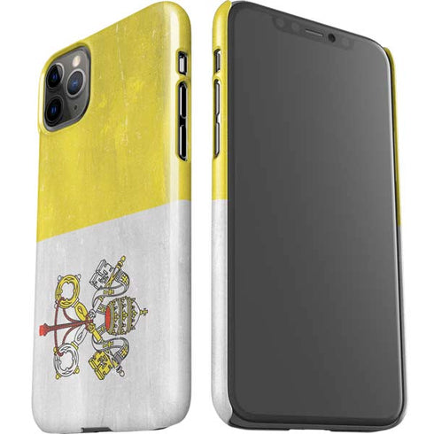 Vatican City Flag Distressed iPhone 11 Pro Max Lite Case
