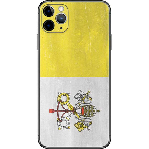 Vatican City Flag Distressed iPhone 11 Pro Max Skin