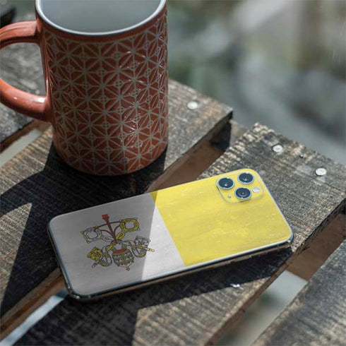 Vatican City Flag Distressed iPhone 11 Pro Max Skin