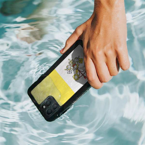Vatican City Flag Distressed iPhone 11 Pro Max Waterproof Case