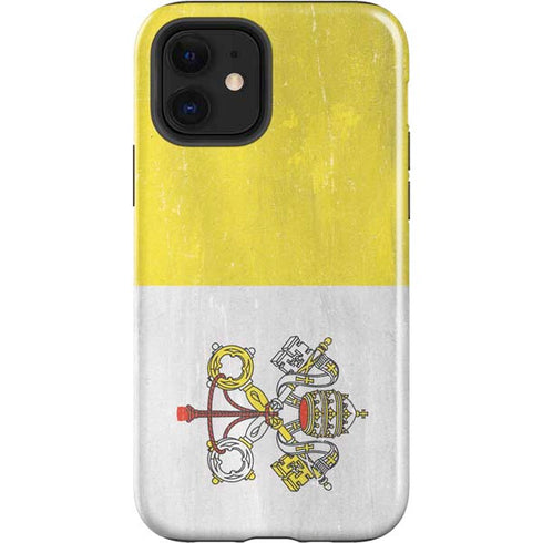 Vatican City Flag Distressed iPhone 12 Impact Case