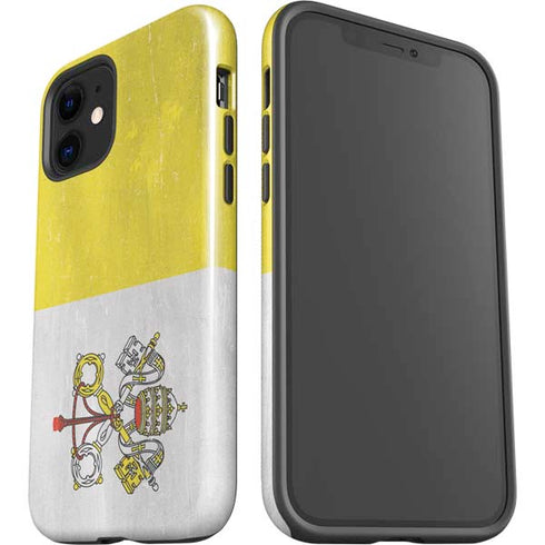Vatican City Flag Distressed iPhone 12 Impact Case