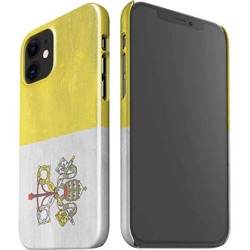 Vatican City Flag Distressed iPhone 12 Mini Lite Case