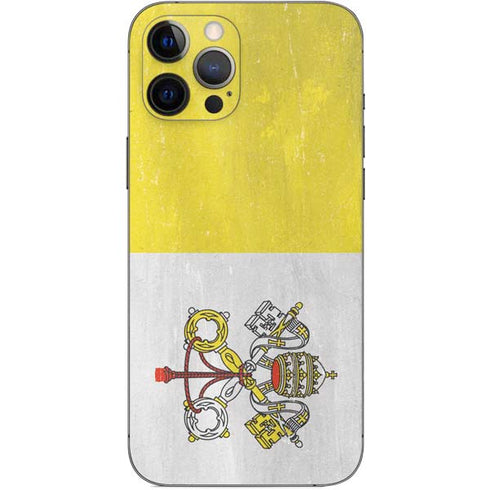 Vatican City Flag Distressed iPhone 12 Pro Max Skin