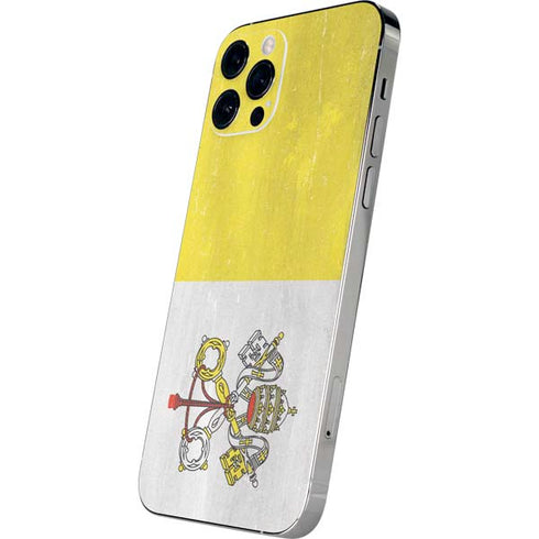 Vatican City Flag Distressed iPhone 12 Pro Max Skin