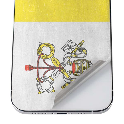Vatican City Flag Distressed iPhone 12 Pro Max Skin