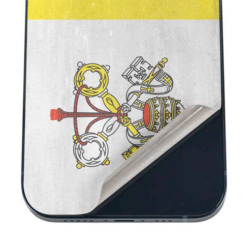 Vatican City Flag Distressed iPhone 12 Skin