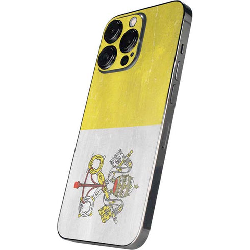 Vatican City Flag Distressed iPhone 13 Pro Max Skin