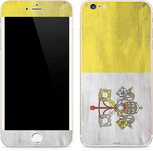 Vatican City Flag Distressed iPhone 6/6s Plus Skin