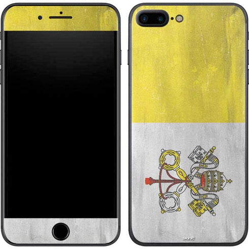 Vatican City Flag Distressed iPhone 7 Plus Skin
