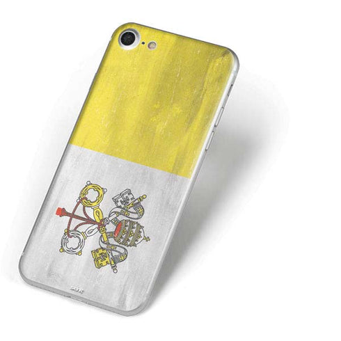 Vatican City Flag Distressed iPhone 7 Skin