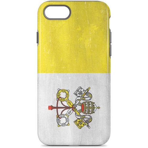 Vatican City Flag Distressed iPhone 8 Pro Case