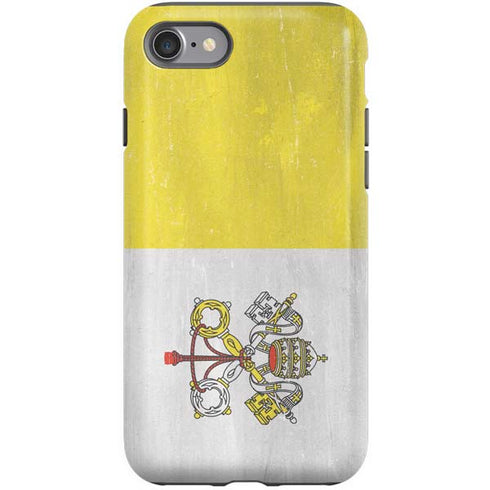 Vatican City Flag Distressed iPhone SE (2nd & 3rd Gen) Pro Case
