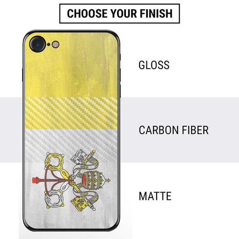 Vatican City Flag Distressed iPhone SE (2nd & 3rd Gen) Skin
