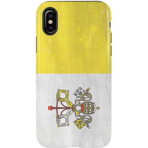 Vatican City Flag Distressed iPhone X Pro Case