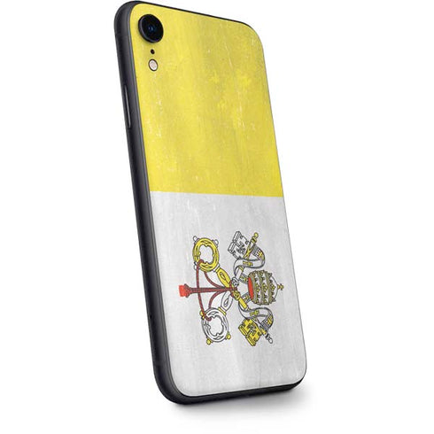Vatican City Flag Distressed iPhone XR Skin