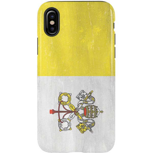 Vatican City Flag Distressed iPhone XS Pro Case