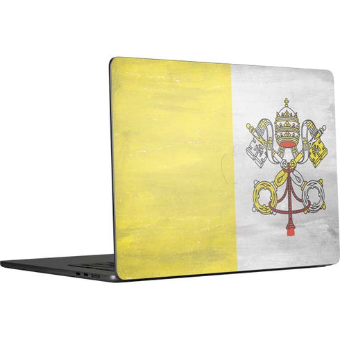 Vatican City Flag Distressed MacBook Air 15 in (2023) Skin