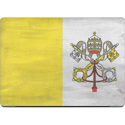 Vatican City Flag Distressed MacBook Pro 14in (2021-24) Skin