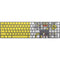 Vatican City Flag Distressed Magic Keyboard with Numeric Keypad Skin