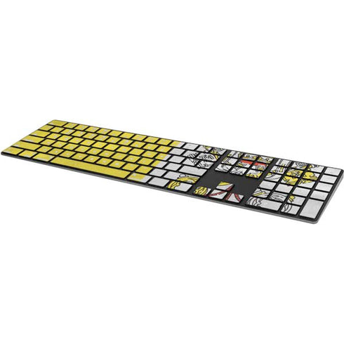 Vatican City Flag Distressed Magic Keyboard with Numeric Keypad Skin