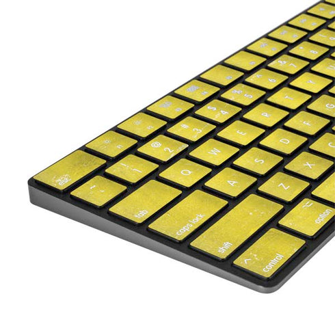 Vatican City Flag Distressed Magic Keyboard with Numeric Keypad Skin