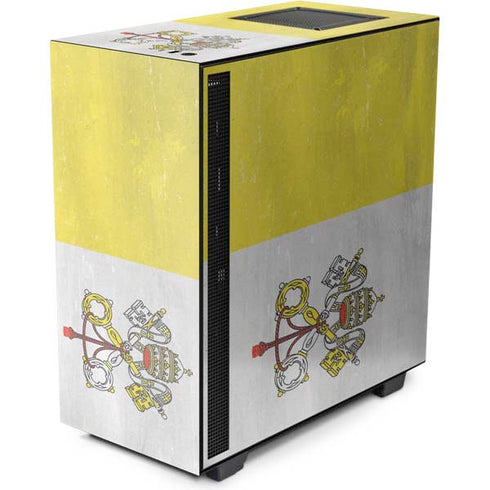 Vatican City Flag Distressed NZXT H510 Compact ATX Mid-Tower Case Skin