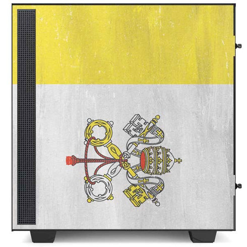 Vatican City Flag Distressed NZXT H510 Compact ATX Mid-Tower Case Skin