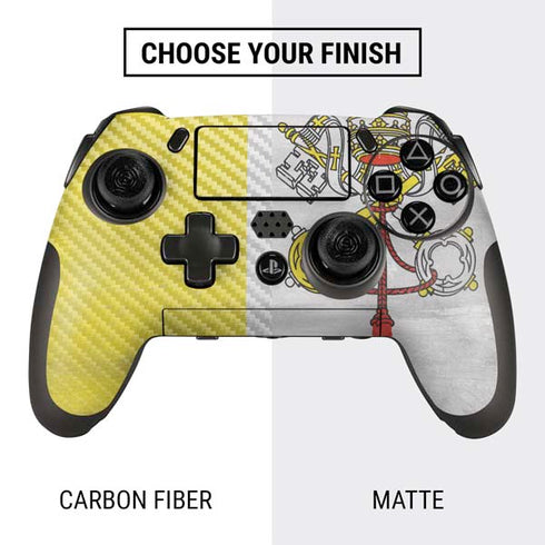 Vatican City Flag Distressed PlayStation Scuf Vantage 2 Controller Skin